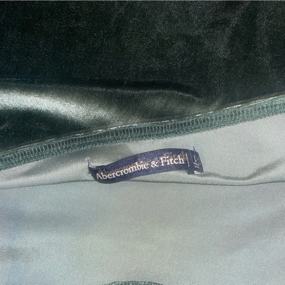 Abercrombie & Fitch Teal Velour Tank Top- Size Large - Picture 4 of 4